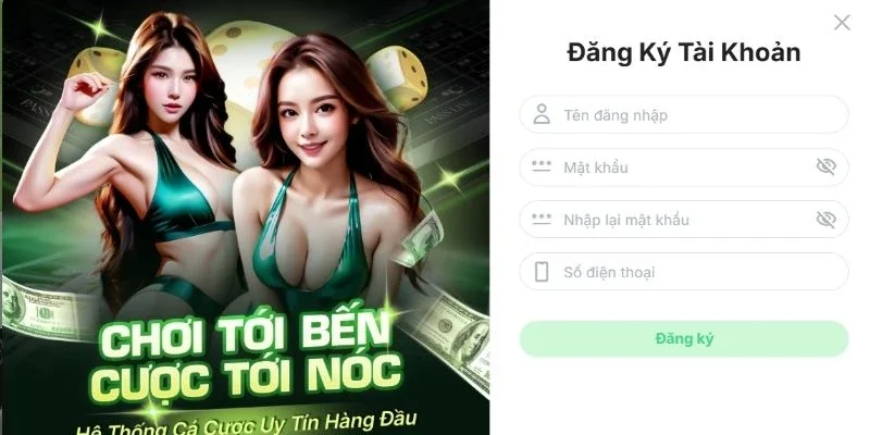 Form đăng ký TOPBET
